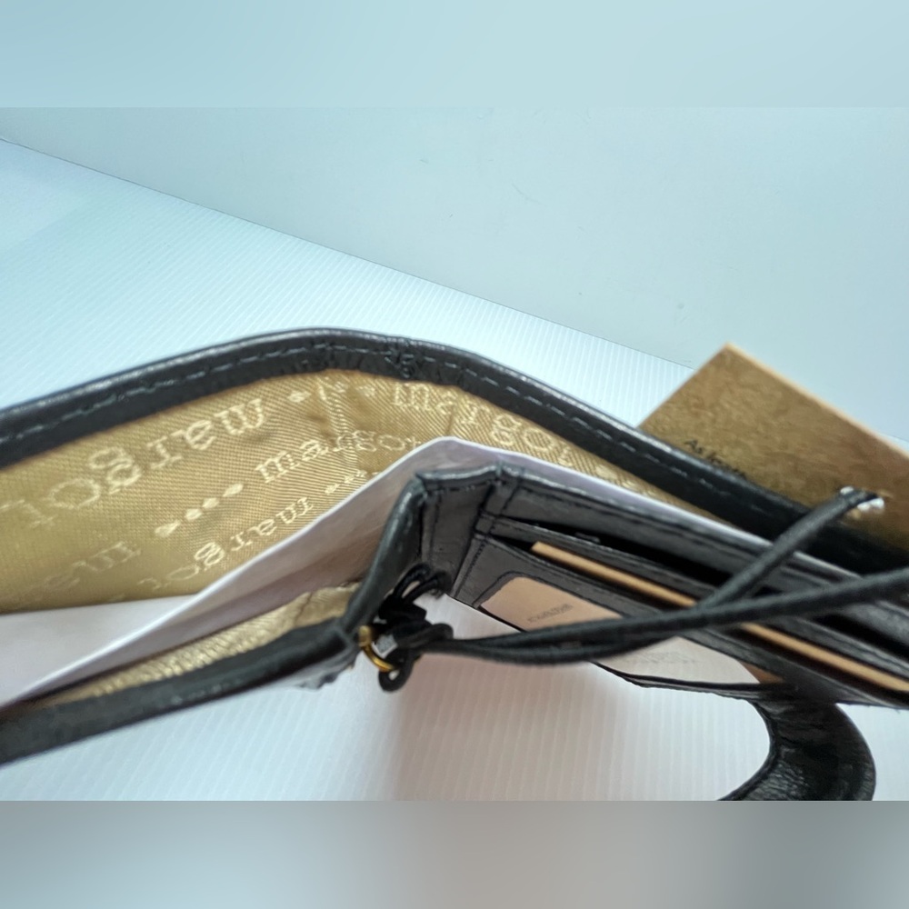 Genuine Leather Lizzie Compact Bifold Wallet by Margot New York - Picture 10 of 16